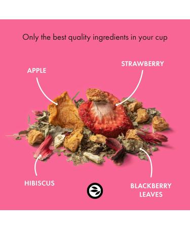 Sweet Berry Loose Fruit Tea | Organic Cranberry Strawberry Cream | 100g Children's Tea (Approx. 35 Cups) - Alveus - Buy Online on GoSupps.com