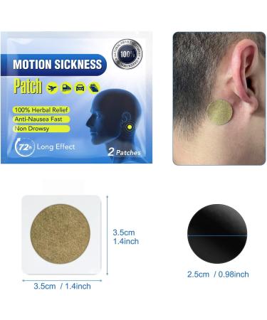 Motion Sickness Patch 40 Count - Relieve Vomiting, Nausea, Dizziness - Non-Drowsy Relief for Seasickness and Car Trips - Buy Online on GoSupps.com