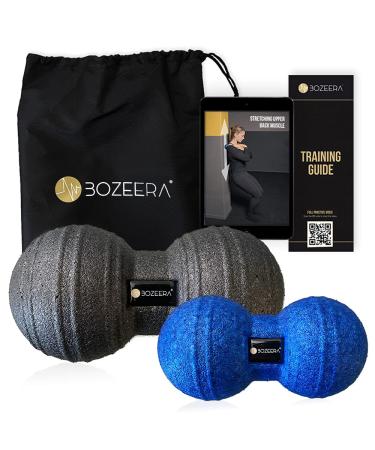  Fascia duoball 12cm & fascia duoball 8 cm Peanut ball set - fascia roll duoball - duoball fasciae massage balls set including free video instructions poster & bag - Bozera : premium set - Buy Online on GoSupps.com