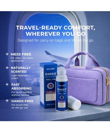 Dr. Luke Pharmaceutical Grade DMSO Roll On 99.9 Pure: Dsmo Pharmaceutical Medical Grade Lotion for Joint & Muscle Relief with Arnica Magnesium Chloride Lavender MSM Menthol & Frankincense - 1 Pack 3 Ounce (Pack of 1) - Buy Online on GoSupps.com