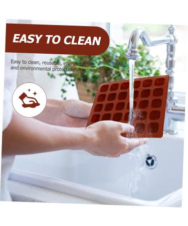 Mikinona 2pcs Chocolate Mold Ice Cube Silicone Molds Jellybeans Candy Ice Mold Baking Mold Letter Ice Maker - Buy Online on GoSupps.com