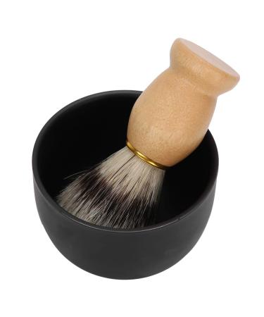 Skin -friendly stainless steel and amboyna practical shaving soap shell men shaving brushes compact and portable for hairdressing salon beauty salon man household