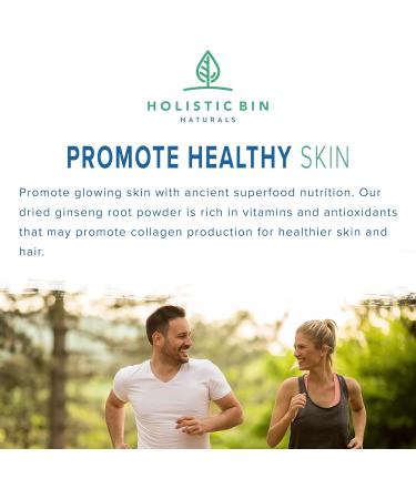 Holistic Bin Korean Red Ginseng Powder Pure Panax Ginseng Supplement | Vegan Gluten Free Non GMO No Fillers | Rich in Ginsenosides (50g) Korean Red Ginseng 1.76 Ounce (Pack of 1) - Buy Online on GoSupps.com