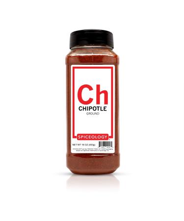 Spiceology - Chipotle Powder - Dried Chipotle Chili Powder - Chili Peppers - Spices and Seasonings - 16 oz