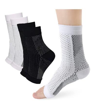 Comprex Ankle Sleeves 2023 Comprex Ankle Compression Sleeve Comprex Ankle Socks Support and Protect Your Ankles (2 PCS-A S/M) 2 Pcs-a S/M