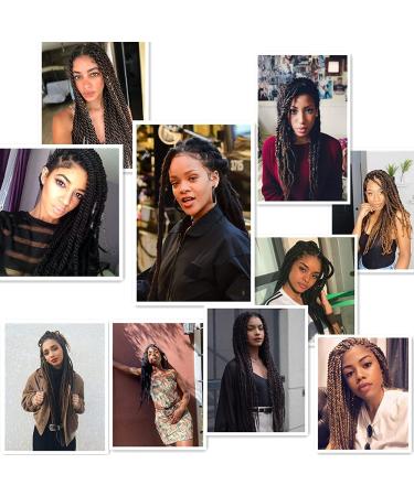 Ayana Marley Hair - 3 Packs 24 Braiding Hair for Faux Locs & Crochet (1B) | Synthetic Afro Extensions - Buy Online on GoSupps.com