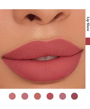 6Pcs Matte Lipstick Set - Long Lasting, Waterproof Velvety Liquid Lip Gloss - Non-Stick Matte Finish - Makeup Set - Buy Online on GoSupps.com