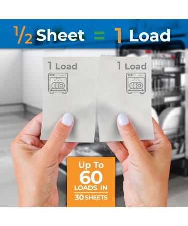 Gull Living Detergent Dishwasher Sheets - Eco-Friendly Non-Toxic Plastic-Free Alternative to Pods & Tablets for Travel - Compact Unscented Dishwashing Solution - Buy Online on GoSupps.com