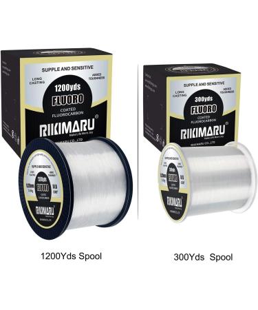 RIKIMARU 100% Soft Fluoro Fishing Line | Clear 8LB/0.26mm/300Yds - Buy Online on GoSupps.com