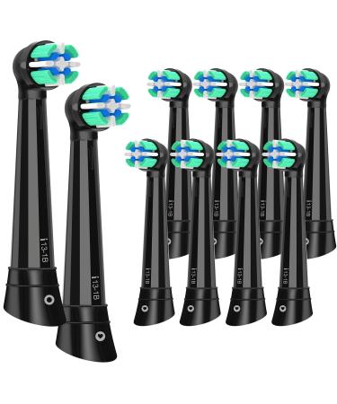 Replacement Toothbrush Heads Compatible with Oral B iO Compatible with Oral B iO 3|4|5|6|7|8|9|10 Series Electric Toothbrush(10 Black)