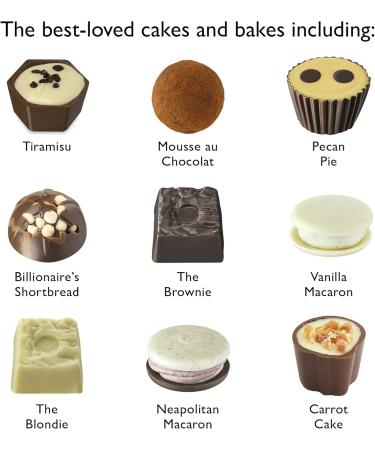  Hotel Chocolat Hotel Chocolat Patisserie H-Box - 14 dessert-inspired chocolates 180g - Gifts for birthdays thank yous congratulations wedding anniversaries - Gifts for him and her - Buy Online on GoSupps.com