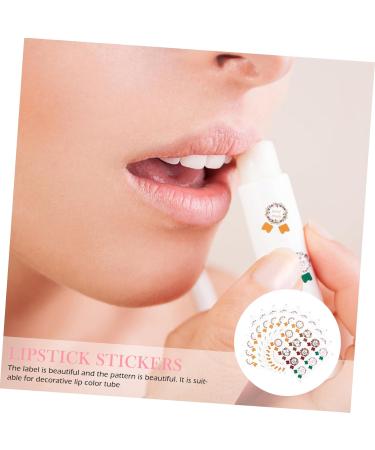  BIUDECO 10 Pieces Lipstick Stickers Handmade Labels Candy Bag Stickers Lip Balm Container Stickers Manual PVC One Sheet - Buy Online on GoSupps.com