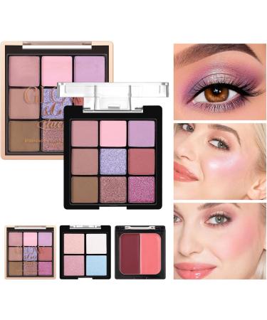 Dmuzsoih Makeup Palette Eyeshadow Blush Highlighter PaletteMature Skin Gloss Matte Beauty Cosmetics for Date Night and Travel 01 - Buy Online on GoSupps.com
