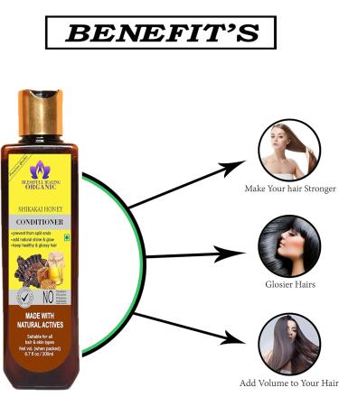 Blessfull Healing Organic Shikakai Honey Natural Hair Conditioner 200 ml (Packing May Vary) - Buy Online on GoSupps.com