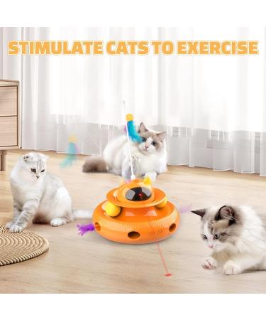 Dreamon 4-in-1 Interactive Electric Cat Toy - Self-Entertainment Cat Intelligence Toy with 5 Spring Replacements & USB | Best for International Shipping - Buy Online on GoSupps.com