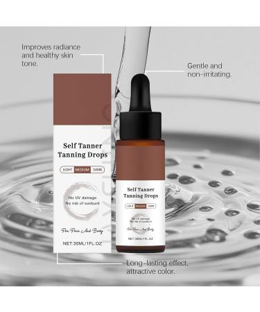 Veasbuu Tanner Drops Skin Intensive Tanning Accelerator Liquid 30ml Instant Glow Enhancer Long Lasting Bronzing Drops for Outdoor Sunbathing Tanning Beds and Natural Tan Boost - Buy Online on GoSupps.com