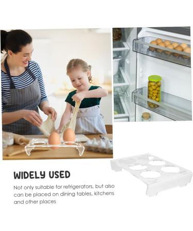 STOBAZA 1 Set Refrigerator Eggs Acrylic Egg Holder Egg Container Egg Storage Organizer Egg Tray Storage Box - Buy Online on GoSupps.com