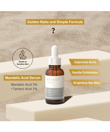 Mandelic Acid 3% + Tartaric Acid 2% - Exfoliating AHA for Brighter Skin | Buy Online Now - Buy Online on GoSupps.com