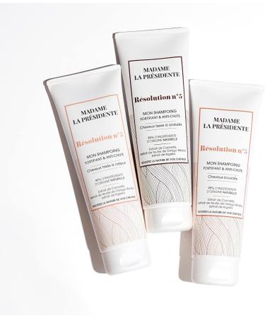 Madam President - Resolution No. 5 My Anti-Hair Loss Shampoo - Curly Hair - Stimulates Growth - Slows Hair Loss - Strengthens Hair - Made in France - 250 ml - Buy Online on GoSupps.com