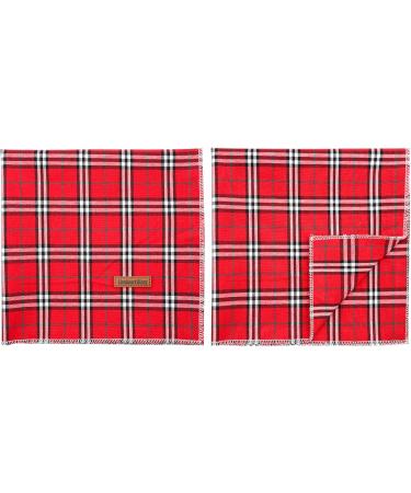 Buy Lionheart Glory Christmas Dog Neckerchief - Soft Cotton Adjustable Bib for Large Dogs - Packable Checkered Design - Buy Online on GoSupps.com
