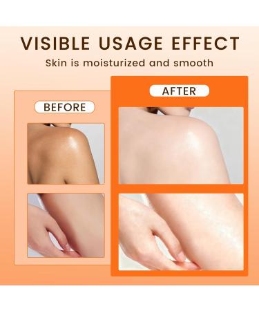 Orange Exfoliating Gel for Face & Body - 2-Pack Gentle Daily Peel Scrub Deep Cleans Pores Removes Blackheads & Moisturizes Skin for All Skin Types (1.7Fl Oz Each) - Buy Online on GoSupps.com