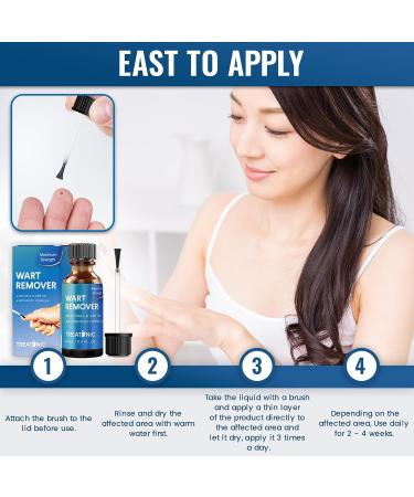 Treatonic Wart Remover Gel - Fast Acting Plantar Wart Removal for Feet - Suitable for All Skin Types - Buy Online on GoSupps.com