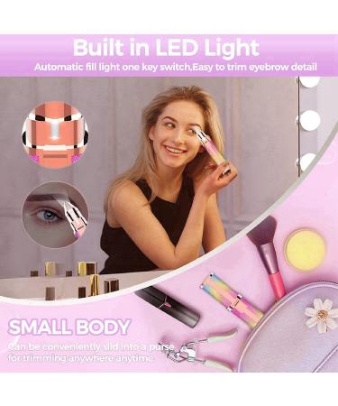 2-IN-1 Rechargeable Facial Hair Remover for Women - Painless Lady Shavers with LED Light, Nose & Hair Trimmer for Lips, Chin, Face, and Eyebrows - Buy Online on GoSupps.com