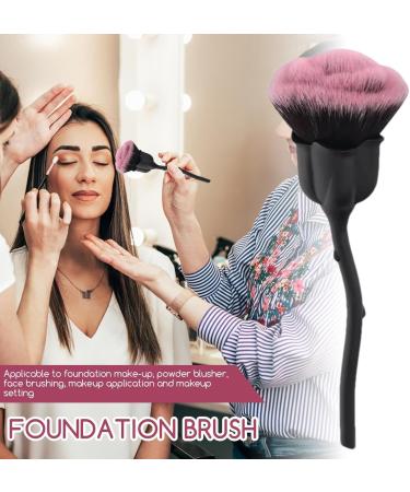Rose Blush Brush - Soft Concealer Facial Brush | Makeup Brush Powder Brush and Blush Brush for Daily Makeup Dust Brush Pink Rose Soft Brush - Buy Online on GoSupps.com