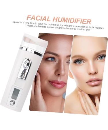 Healeved 2pcs Hydrating Instrument Handheld Mist Sprayer Handy Mini Sprayer Mini Humidifier Facial Abs White - Buy Online on GoSupps.com