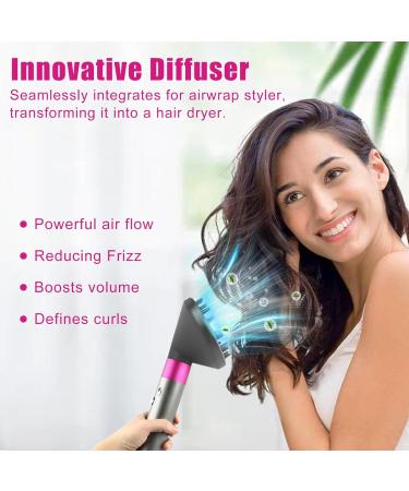 Buy Diffuser Nozzle for Dyson Airwrap Styler | Convert Long Curling Styler to Hairdryer - Black - Buy Online on GoSupps.com