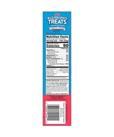 Rice Krispies Treats Marshmallow Snack Bars - Strawberry Flavor - 6.2oz (8 Bars) | Kids' Snacks - Buy Online on GoSupps.com