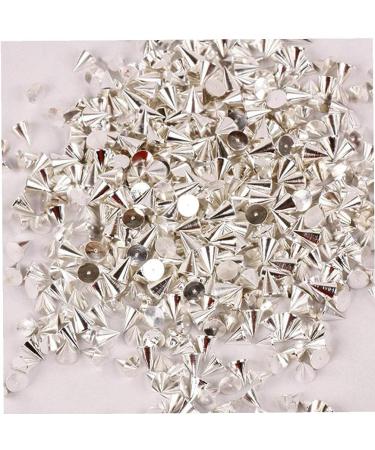 Ruluti Kegel Metallic Spike Nail Art Stickers - 100PCs Decorative Studs for DIY Manicure & Salon Accessories for Women & Girls - Buy Online on GoSupps.com