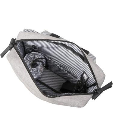BABABING DayTripper Lite Baby Changing Bag | with Detachable Bottle Holder & Changing Mat | Pram Organiser | Grey Marl - Buy Online on GoSupps.com
