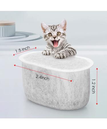 WOPET 4 Pack Replacement Filters Compatible with W300 &W300B &W500 Cat Water Fountain  67oz/2L Automatic Pet Water Fountain  Super Quiet Dog Water Dispenser 4pcs - Buy Online on GoSupps.com