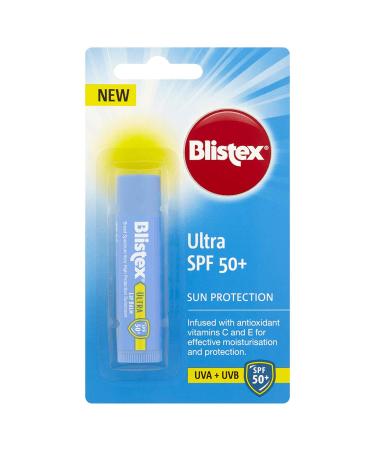 Blistex Ultra Lip Balm with SPF 50 Plus Lip Protection from UVA and UVB Rays 4.25 g 4.25 g (Pack of 1)