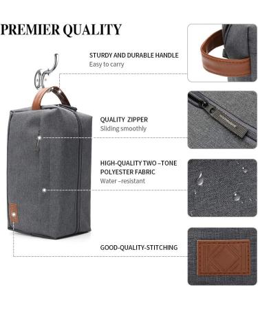 KK Water-Resistant Hanging Travel Toiletry Bag | Spacious Blue Gym Makeup & Shaving Kit for Men & Women - Buy Online on GoSupps.com
