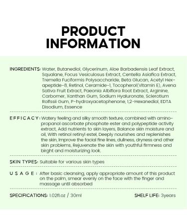 1% Retinol in Squalane Serum - Anti-Aging Face Moisturizer with Hexapeptide & Ceramides - Reduce Wrinkles & Fine Lines 1.02 fl. oz - Buy Online on GoSupps.com