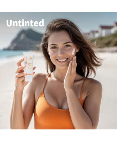 iHave Sunscreen SPF 50 - Broad Spectrum Face Lotion | Oil-Free Fast-Absorbing Sunblock for All Skin Types | Perfect Travel Skin Care Gift for Women - Buy Online on GoSupps.com