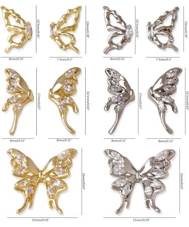 FEIlei 5Pcs Zircon Nail Art Rhinestones Crystal Gems for Nail Decor Rings Earrings DIY - Buy Online on GoSupps.com
