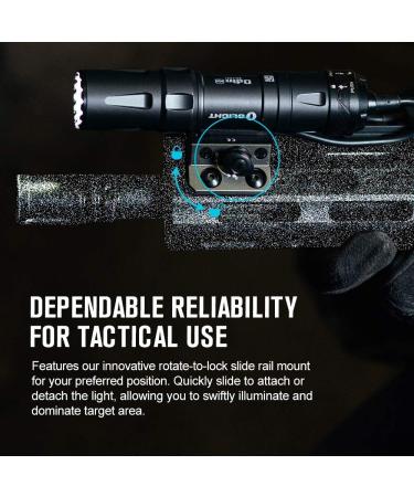 OLIGHT Odin Mini 1250 Lumens Compact Rechargeable Mlok Weaponlight | Remote Switch | 240m Beam Distance | Black - Buy Online on GoSupps.com
