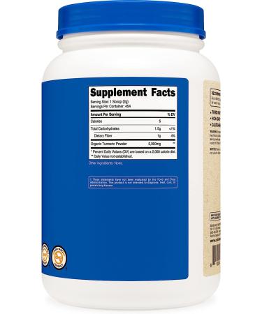 Nutricost Organic Turmeric Powder 2 LBS - USDA Certified, Food Grade, Gluten Free, Non-GMO - Buy Online on GoSupps.com