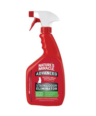 Nature's Miracle Advanced Stain & Odor Eliminator for Severe Cat Messes 32 Oz fresh scent