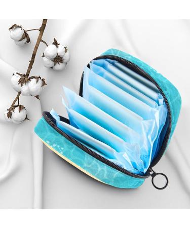 Muooum Menstrual Polster Bag with Zipper - Blue Tie Dye Tampon Collection Bag for Women & Girls (1 Count) - Buy Online on GoSupps.com