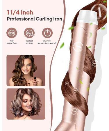 CkeyiN 3-in-1 Interchangeable Curling Wand Set - Ceramic Crimper Straightener & Waver for All Hair Types - PTC Fast Heating - Buy Online on GoSupps.com