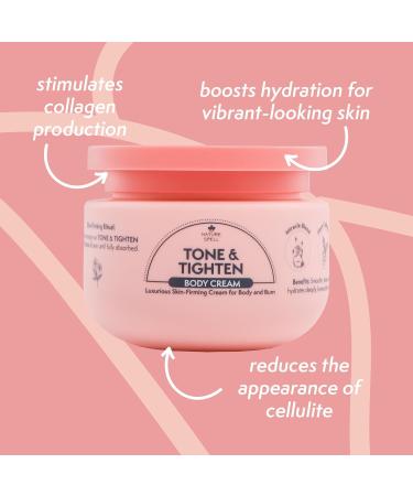Nature Spell Tone & Tighten Skin-Firming Body Cream 250ml Skincare Body Moisturiser Hyaluronic Acid Ginseng Extract & Plant Collagen Made in the UK - Buy Online on GoSupps.com