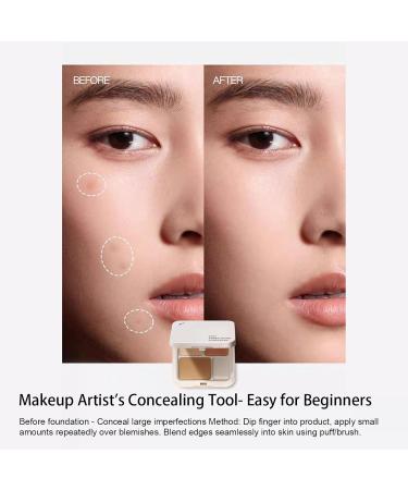  Fmzrbnih 3-color cream concealer palette concealer palette for contouring and highlighting Covering face base for dark circles and skin redness - Buy Online on GoSupps.com