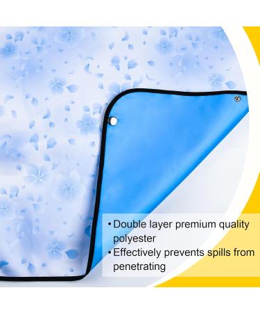 Morcheiong Washable & Reusable Adult Bibs for Men & Women - Perfect for Seniors with Optional Collecting Container - Blue - Buy Online on GoSupps.com