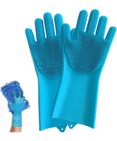 Scrub Gloves Cleaning | Scrubber Gloves for Cleaning - Waterproof Household Cleaning Tools for Shower Room Car Cleaning Pet Care Clothes Quilt Lkhj - Buy Online on GoSupps.com