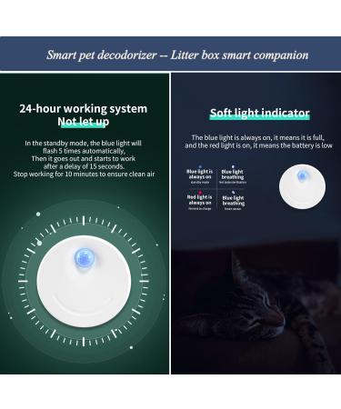 Roseflower Cat Litter Deodorizer | Intelligent Odor Eliminator & Air Purifier for Litter Boxes Kitchens & Bathrooms - #1 Choice for Pets - Buy Online on GoSupps.com
