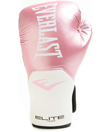 Everlast Elite Pro Style Training Gloves - Pink/White - 12 oz - Buy Online on GoSupps.com